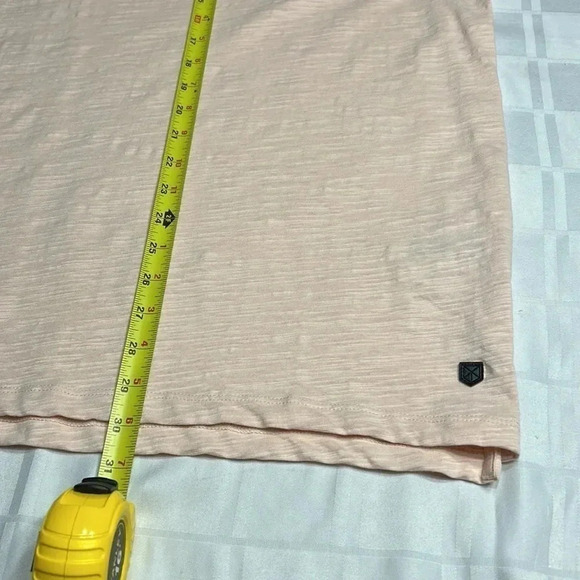 Jack & Jones.T shirt,men XL textured light peach short sleeve, rolled up cuff - Picture 10 of 13